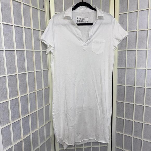 Frank & Eileen Dresses & Skirts - FRANK & EILEEN Lauren Polo Dress Heritage White Minimalist Short Sleeve